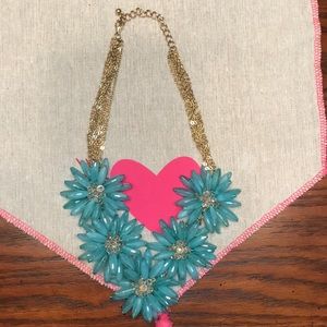 Turquoise flower necklace